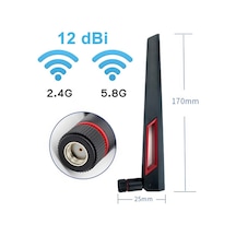 12dbi Dual Band Anten Rp Sma Erkek