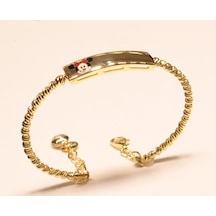 Altın Çocuk Kelepçe Bilezik Sarı