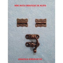 Anadoluhirdavat Papatya Dekoratif Mini Tavla Menteşe Ve Klips Antik Renk