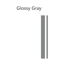 Evrensel Araba Kaput Kapağı Etiket Klasik Çizgili Grafik Şekillendirme Vinil Film Glossy Gray 1 Piece Set