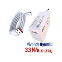 Vivo V21 Şarj Aleti 33w Hızlı Şarj Ve 5a Kablosu