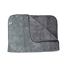 Spark 2316 Mikrofiber Peluş Oto Kurulama Ve Temizlik Bezi Büyük Boy 60x90 Cm. Gri