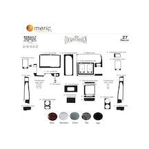 Meriç® Renault Premium Midlum Ön Konsul Kaplama 27 Parça 96-2001 (530158136)