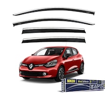 Niken Renault Clio 4 Uyumlu Hb Kromlu Cam Rüzgarlığı Krom Rüzgarlık 2012-2019