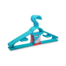 Omnisoft FLR F312 Büyük Boy Smart Elbise Askı Turkuaz 6'lı Çok Renkli Omnisoft FLR F312 Büyük Boy Smart Elbise Askı Turkuaz 6'lı Çok Renkli