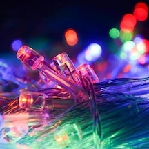 10 Metre 100 Ledli 8 Fonksiyonlu Karışık Renkli Rgb Led Lamba Çok Renkli
