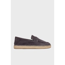 Süet Logo Detaylı Espadril Hm0hm02072ge7 Erkek Espadril Hm0hm02072 Ge7 Kahve