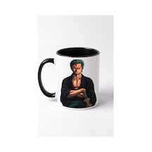 One Piece Zoro Baskılı Seramik Anime Hediye Kupa Bardak Siyah
