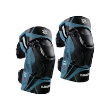 Suntek K01-3 2x Motokros Motosiklet Dizlik Açık Mavi