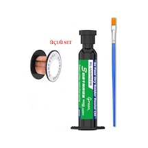 Relıfe Rl-uvh902g Üçlü Set Bt Uv Anakart Pcb Bord Lehimyalıtım Boyası Yeşil 10cc Ve Yol Çekme Teli St22