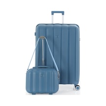 Mçs Polipropilen 2li Valiz Seti Büyük & Makyaj V305 S21yy1000081-set 10227 Sky Blue