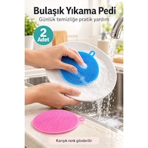 Tırtıklı Yüzeyli Bulaşık Yıkama Pedi 2'li Askı Halkalı