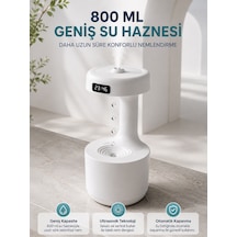 Ters Akan Su Damlası Nemlendirici 800 Ml Sessiz Ultrasonik Oda Nemlendirici - Lisinya