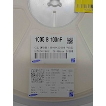 Cl05b104k054pbd 100nf 25v 402 Kondansatör 700 Adet