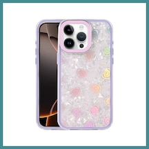 Trendexa İphone 16 Pro Max Uyumlu Lumi Desenli Kapak - Mor Mac