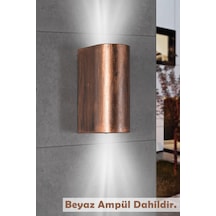 Çift Yönlü Eskitme Kasa Beyaz Işık Ledli Iç Ve Dış Mekan Bahçe Balkon Salon Teras Veranda Apliği Diğer
