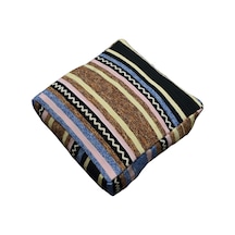 Zehra Abla Halı Yeni El Dokuma Dekoratif Puf Köşe Minderi Kırlent Kılıfı Kilim 6224