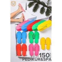 Zenvac 150 Çift Tek Kullanımlık Spa & Otel Terliği Pedikür Terliği , Pedikür Ve Masaj İçin İdeal 719699 Ze