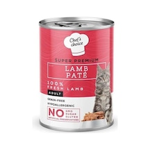 Chef's Choice Tahılsız Kuzu Etli Ezme Kedi Konservesi 400 G