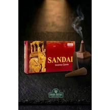 Darshan Sandal Konik Tütsü 10 Adet Çok Renkli