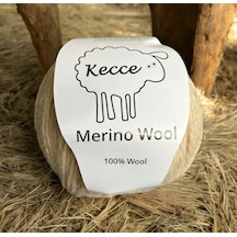 Merino Wool Kecce Örgü Ipi %100 Merino Wool Bej 005 (Bej)