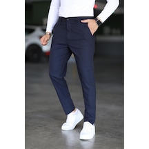 Bürke Erkek Lacivert Renk italyan Kesim Slim Fit Kaliteli Kumaş Pantolon