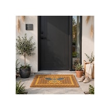 Coco Cc030a Arı Desenli Kalın Kaymaz Taban Nem Alıcı Şık Tasarım Kapı Önü Paspası 45x75 Cm Bej