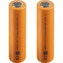 Lumaworld 2 Adet 3.6v 21700 Pil 5000mah Tırpan Fener El Aletleri