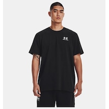 Under Armour Erkek Ua Logo Emb Heavyweight Kısa Kollu 1373997-001 Siyah - Beyaz