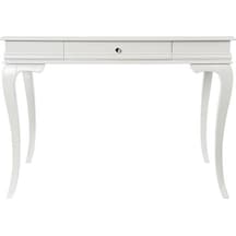 Wooding 120 Cm Çekmeceli Masif Beyaz Lake Çalışma Masası Beyaz