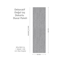 60x280 Duvar Paneli Doğal Taş Desen ,salon,duvar,traverten 640-3