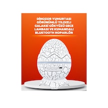 Drnds Dinozor Yumurtası Tasarımlı Projektörlü Gece Lambası Gökyüzü