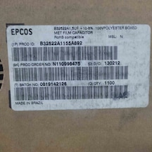 B32522a1155a892 1.5mf 100v 15mm Polyester Kondansatör 8 Adet