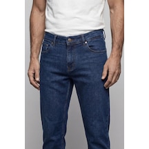 Bisse Lacivert Doğal Pamuk Denim 5 Cepli Erkek Pantolon Pnj25y25101 D39