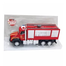 Can-em Oyuncak Pilli Sesli Işıklı Metal Kırmızı Çekbırak Itfaiyeler 16 Cm 881a 27