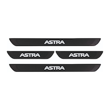 Opel 2010-2015 Astra J Old Karbon Kapı Eşiği 4 Parça Krom Yazılı