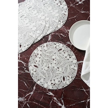 Luna 6 Lı Amerikan Servis Seti - 38 Cm Silver