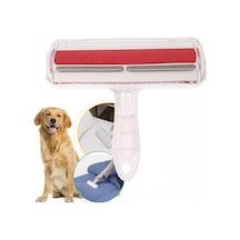 Coverzone Kedi Köpek Tüy Toplayıcı Hazneli 2 Yönlü Kıyafet Halı Yatak Kıl Toz Tüy Toplayıcı Gırgır Kırmızı