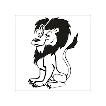 Aslan Alaska Folyo Sticker 60cm Uzunluk Siyah
