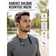 Suya Dayanıklı Manyetik Spor Ve Günlük Kullanım Kulaklığı Renkli