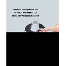 360 Derece Katlanabilir Solar Led Aydınlatma Çadır Lambası - Lisinya Beyaz