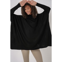 Hiccup Bdart Oversize Akrilik Bisiklet Yaka Kazak Siyah 01