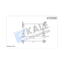 Kale 2501082al Motor Su Radyatörü Opel Corsa D- corsa E 1.2- 1.4 A12xer A12xel B12xel A14xer B14xer 11 540x378x23 351220 1300312- 1300339- 13249566- 13399870