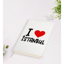 BK Gift I Love Şehir Serisi Beyaz Defter - Model 1
