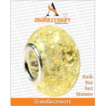 Kırık Buz Murano Sarı Charm