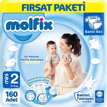 Molfix Bebek Bezi 2 Beden Fırsat Paketi 80 x 2 160 Adet 2'li