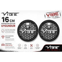 Vibe Black Death 16cm Hoparlör Kapağı - Vibe Logolu Kaliteli Plastik Midrange Hoparlör Kapak 16 Cm -