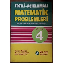 4.Sınıf Matematik Problemleri Testli Açıklamalı 1987 Yılı Basım