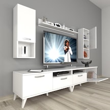 Decoraktiv Eko 5200da Mdf Retro Tv Ünitesi Tv Sehpası Beyaz
