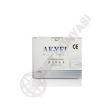 Akyel 3 Katlı Meltblown Filtreli Ağız Maskesi Burun Telli 50 Adet